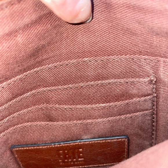 Frye leather wristlet with strap - Cognac. Very gently used. - Picture 4 of 4